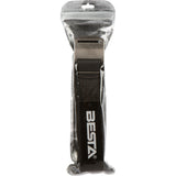 Battler Black Nylon Elastic Belt with Metal Buckle - Packaged