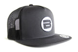 Gray Snapback Mesh Hat - Angle