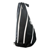 BESTA Pickleball Sling Bag - Black & White - Zipper Side