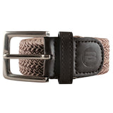 BESTA Men's Braided Stretch Belt Brown - Front