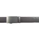 Brown Ratchet Belt with Automatic Buckle - Flat Front