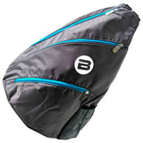 BESTA Pickleball Sling Bag - Gray & Blue - Front