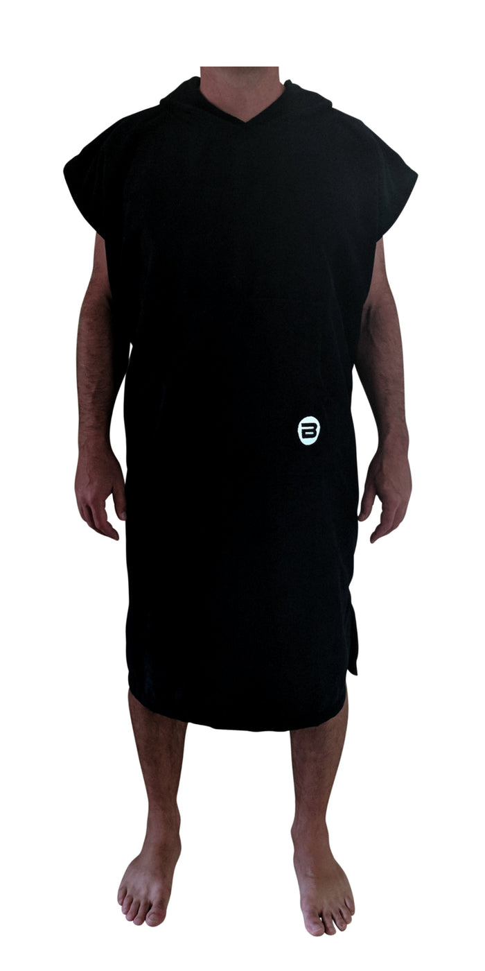 Black Changing Poncho - Front