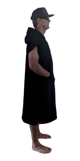 Black Changing Poncho - Side