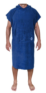 Blue Changing Poncho - Front