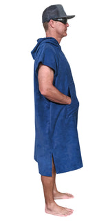 Blue Changing Poncho - Side
