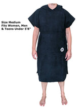 Black Changing Poncho - Sizes