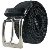 BESTA Men's Braided Stretch Belt Black - Rolled