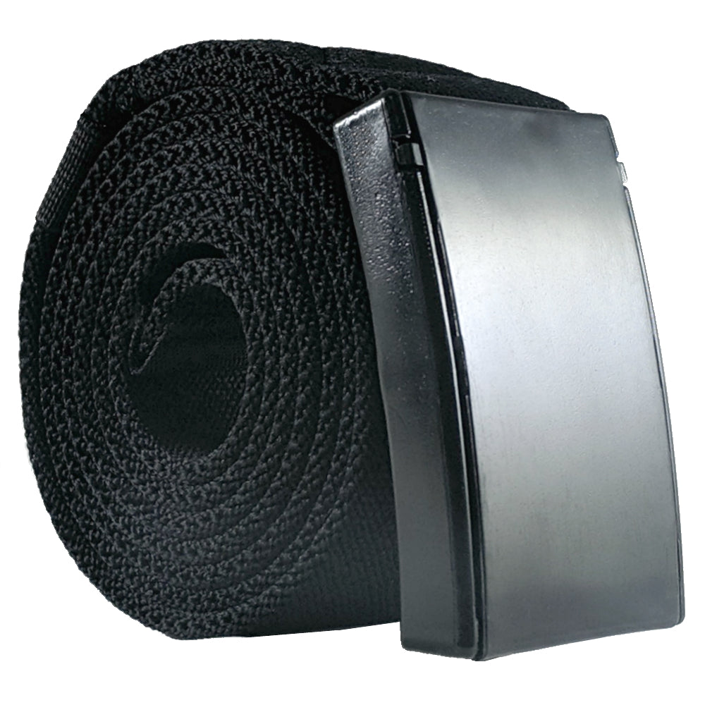 Mens Stretch Belt with Hide-Strap Buckle & 1.5 Inch Elastic